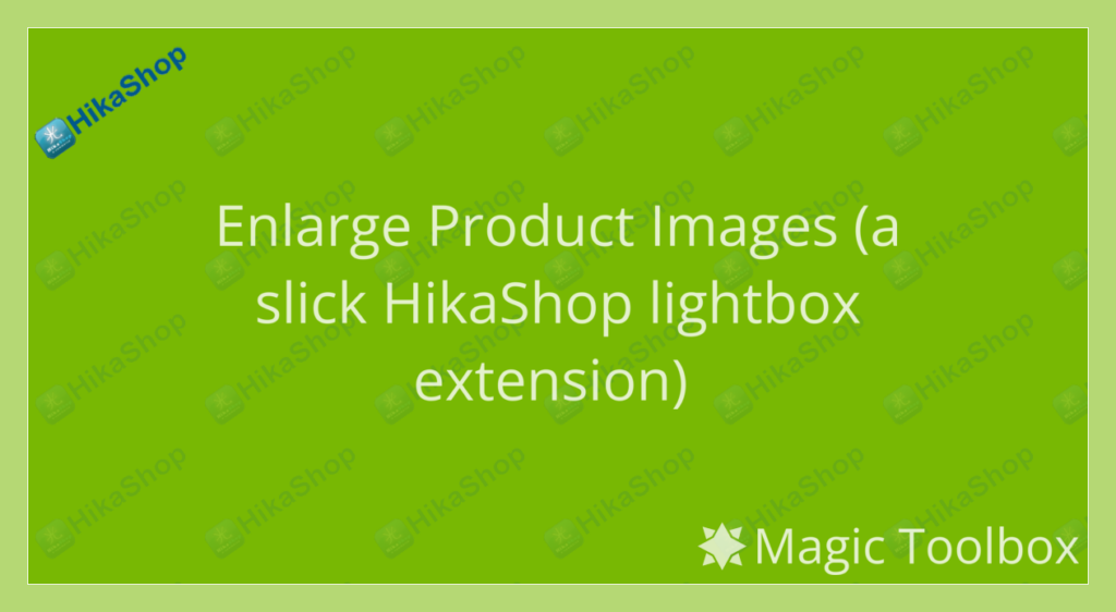 Enlarge images lightbox extension