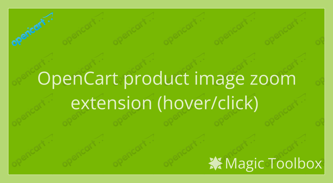 OpenCart zoom extension