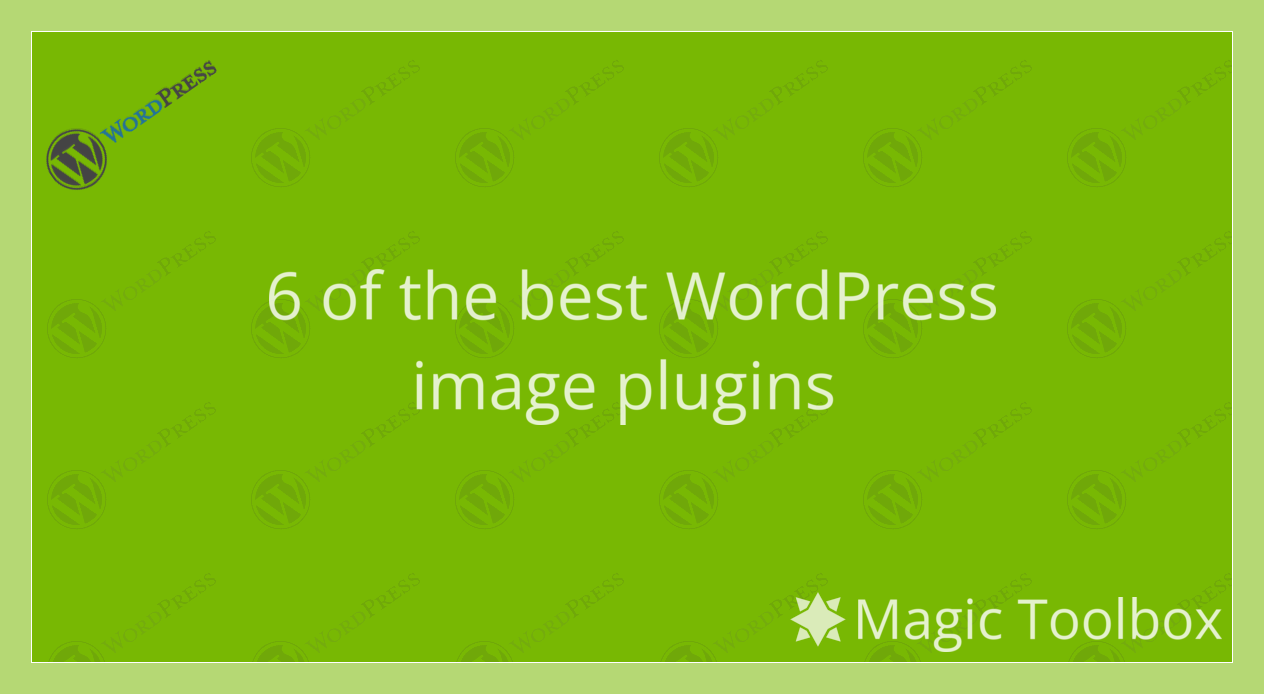 6 of the Best WordPress Image Plugins - Magic Toolbox